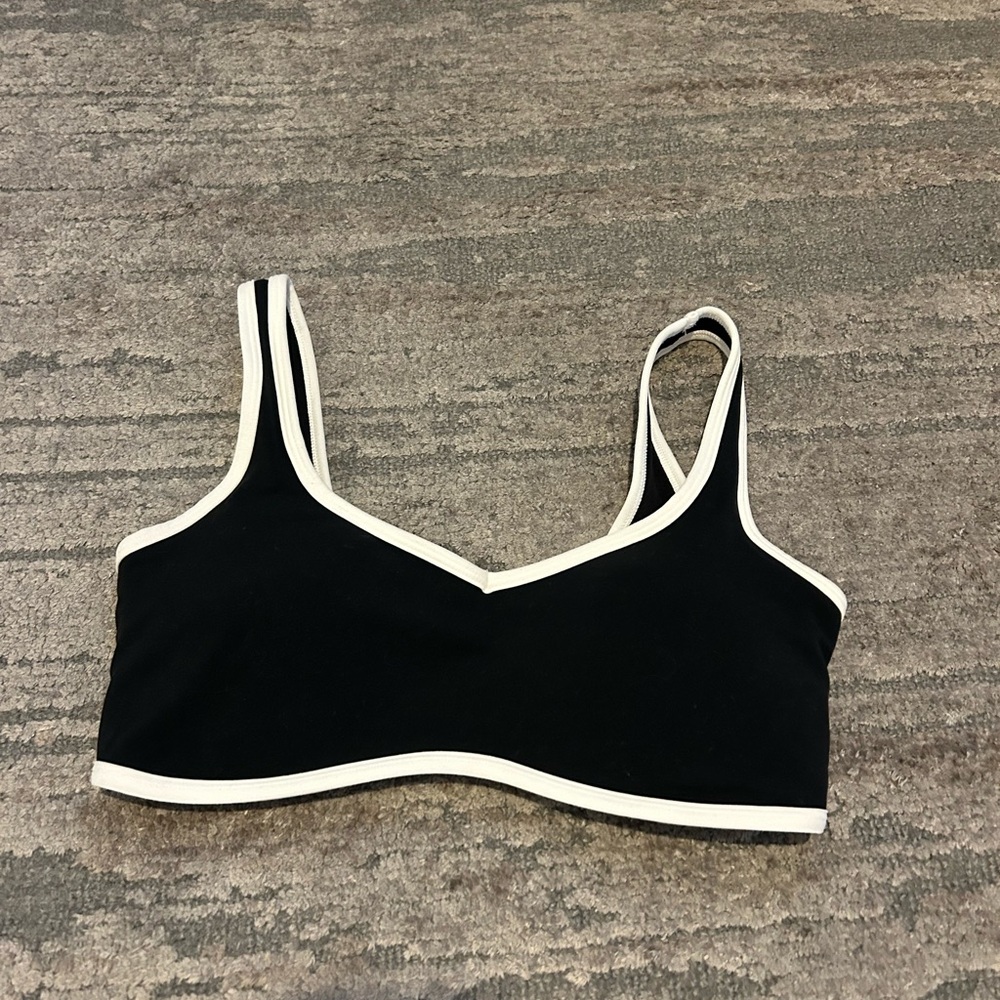 Abercrombie YPB Black and White Bra